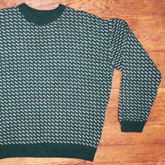 Vintage 80s Roots Wool/Rayon Sweater Made In Norway - Picture 2 of 5